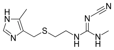 cimetidine: a histamine H₂-receptor antagonist that inhibits the production of acid in the stomach, mainly used...