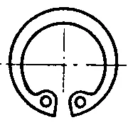 circlip: a type of fastener consisting of a flexible metal ring of spring steel with open ends which can be...