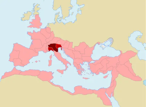 cisalpine gaul: a province of the Roman Empire in what is now northern Italy