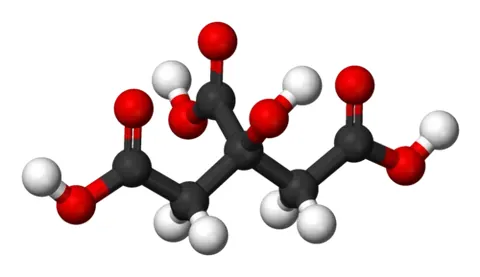 citric acid: a colourless crystalline compound, 2-hydroxy-1,2,3-propanetricarboxylic acid, C₆H₈O₇, found in...