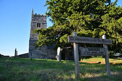 clannaborough: a civil parish (without a council) and ecclesiastical parish in Mid Devon district, Devon, England...