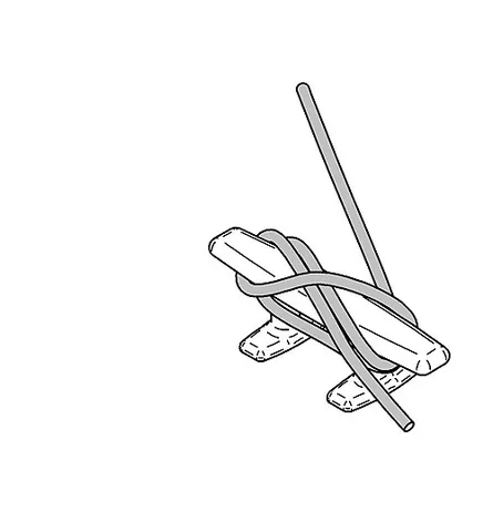 cleat: a strip of wood or iron fastened on transversely to something in order to give strength, prevent...