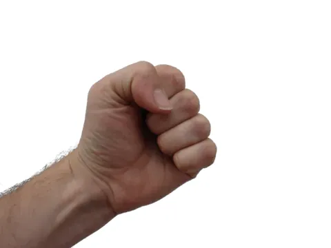 clench: to grip or hold fast