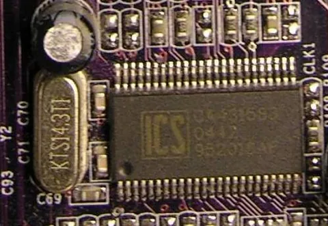 clock generator: a circuit that produces a timing signal for use in synchronizing a circuit's operation