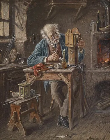clockmaker: a craftsperson or company who makes and/or maintains clocks