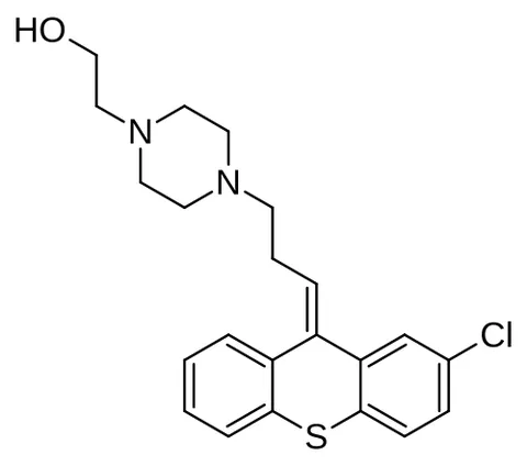 clopenthixol: a typical antipsychotic drug of the thioxanthene class