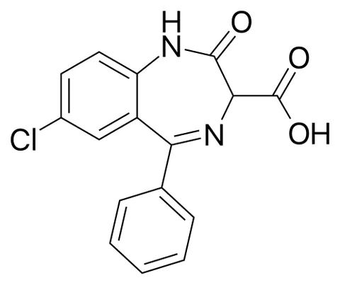 clorazepate: a benzodiazepine tranquilizer taken orally in the form of its dipotassium salt C₁₆H₁₀ClKN₂O₃·KOH to...
