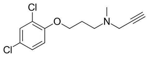 clorgiline: an irreversible and selective inhibitor of monoamine oxidase A, used in scientific research, and...