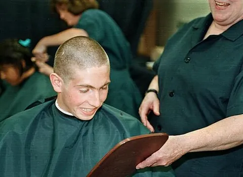 close-cropped: cut very short