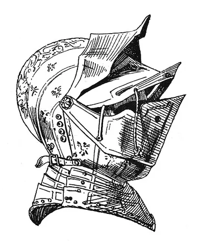 close helmet: a helmet that entirely covers the head, including the face