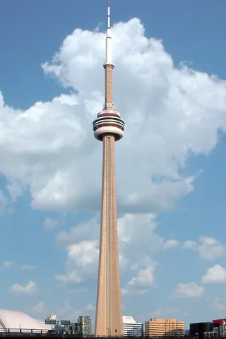 cn tower: a communications and observation tower in Toronto, Ontario, Canada