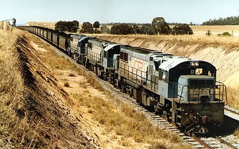 coal train: a freight train which carries a single commodity: coal