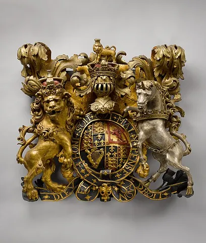 coat of arms: hereditary designs and symbols depicted on an escutcheon, sometimes accompanied by other elements...