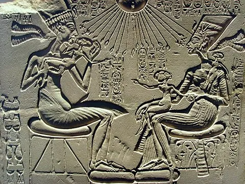coelanaglyphic: in the form of cavo-rilievo (“sculpture in relief within a sinking made for the purpose, so no part...