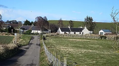 coltfield: a small settlement between Alves and Burghead, Moray council area, Scotland (OS grid ref NJ1163)