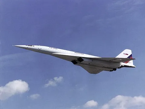 concordski: the Tupolev Tu-144 (a Soviet supersonic airliner)