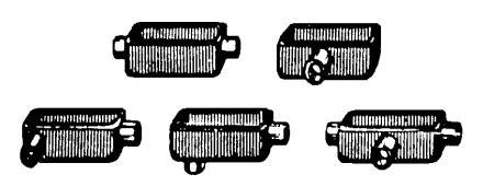 condulet: a conduit fitting with a removable lid to allow access to the wires within