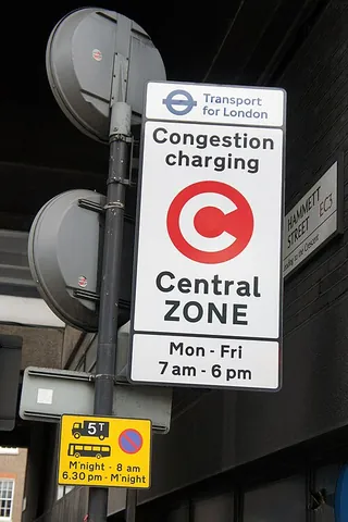 congestion charge: a charge made on the vehicles of road users who enter a designated zone where traffic congestion...