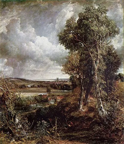 constable country: the countryside around Dedham Vale in eastern England, famously depicted by the English landscape...