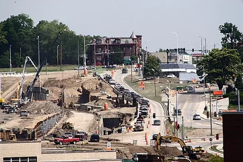 construction: the process of constructing