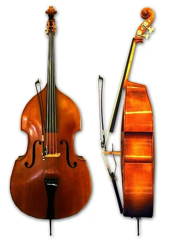 contrabass: the part or section one octave lower than bass