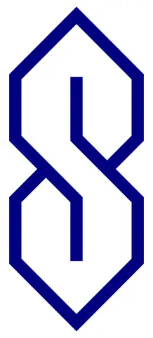 cool s: a graffiti symbol resembling a stylized pointed letter S