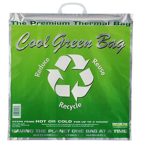 cooler bag: insulated bag used to keep food items cool for a limited amount of time (for example on the way...