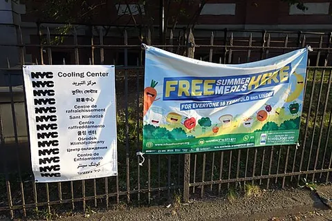 cooling center: an artificially cooled emergency shelter that operates during dangerously hot weather to provide...