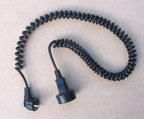 cord: a long, thin, flexible length of twisted yarns (strands) of fibre (a rope, for example)