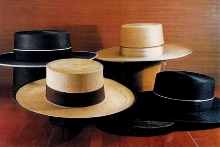 cordovan hat: a wide-brimmed traditional hat made in the city of Córdoba, Spain and traditionally worn in a large...