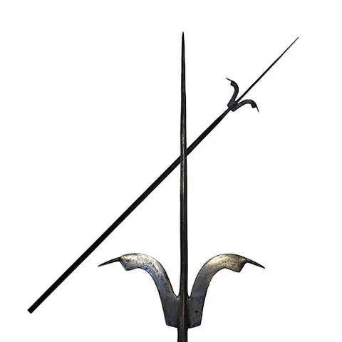 corseque: a pole weapon with a spike and two lateral blades on a shaft