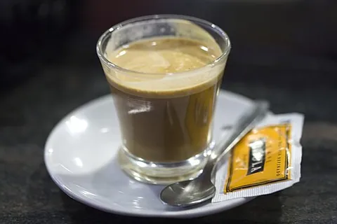 cortado: a cup of espresso served with warm milk