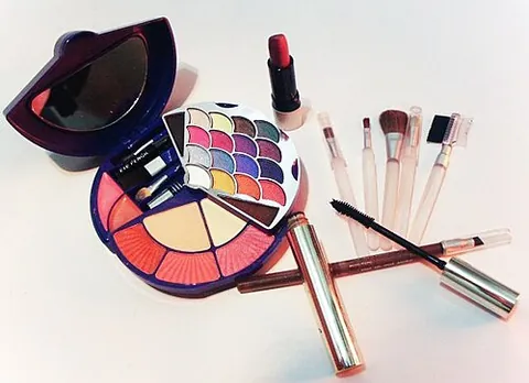 cosmetics: preparations applied externally to change or enhance the beauty of skin, hair, nails, lips, and eyes