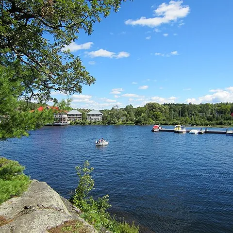 cottage country: a region, typically in Canada, where many lakeside cottages are located, serving as popular summer...