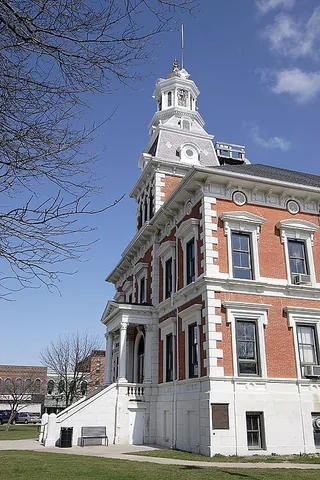 courthouse: a public building housing courts of law