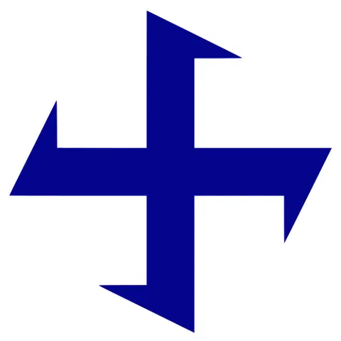 cramponned: bent over at the ends like a crampon