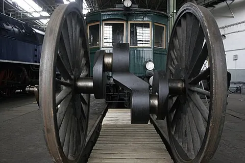 crank axle: an axle formed in the manner of a crankshaft in an internal-combustion engine, having one or two...
