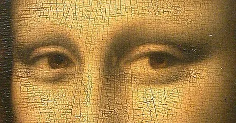 craquelure: the distinctive pattern of hairline cracks in the surface of an old painting