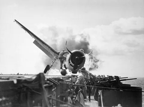 crash landing: the landing of an aircraft or spacecraft in an emergency, either in an inappropriate place or under...