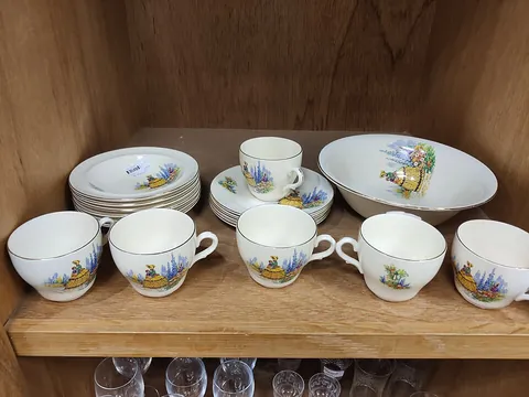 crockery: crocks or earthenware vessels, especially domestic utensils, collectively