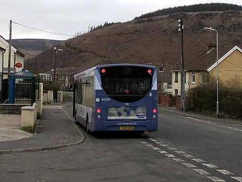 croeserw: a village in Gwynfi and Croeserw community, Neath Port Talbot borough county borough, Wales (OS...