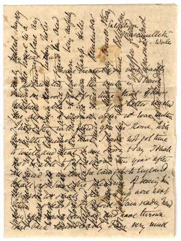 crossed letter: a letter written using the method by which text is written in one direction, the paper is then...