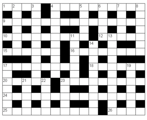 crossword: a word puzzle in which interlocking words are entered usually horizontally and vertically into a...