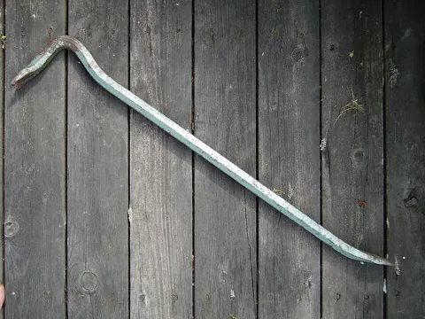 crowbar: an iron or steel bar, often with a flattened end which may also be hook-shaped, to be used as a...