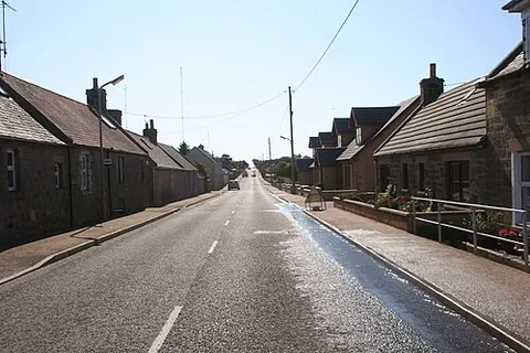 cummingston: a coastal settlement between Burghead and Hopeman, Moray council area, Scotland (OS grid ref NJ1369)