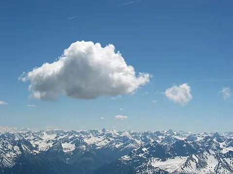 cumulus: a heap or mound
