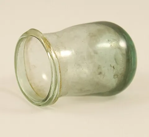 cupping glass: a glass vessel used in cupping
