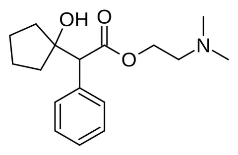 cyclopentolate: an anticholinergic drug used especially in the form of its hydrochloride C₁₇H₂₅NO₃·HCl to dilate...