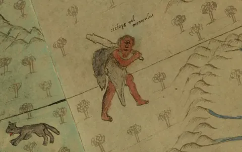 cyclops: a one-eyed giant from Greek and Roman mythology