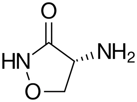 cycloserine: a broad-spectrum antibiotic C₃H₆N₂O₂ produced by an actinomycete (Streptomyces orchidaceus) and...